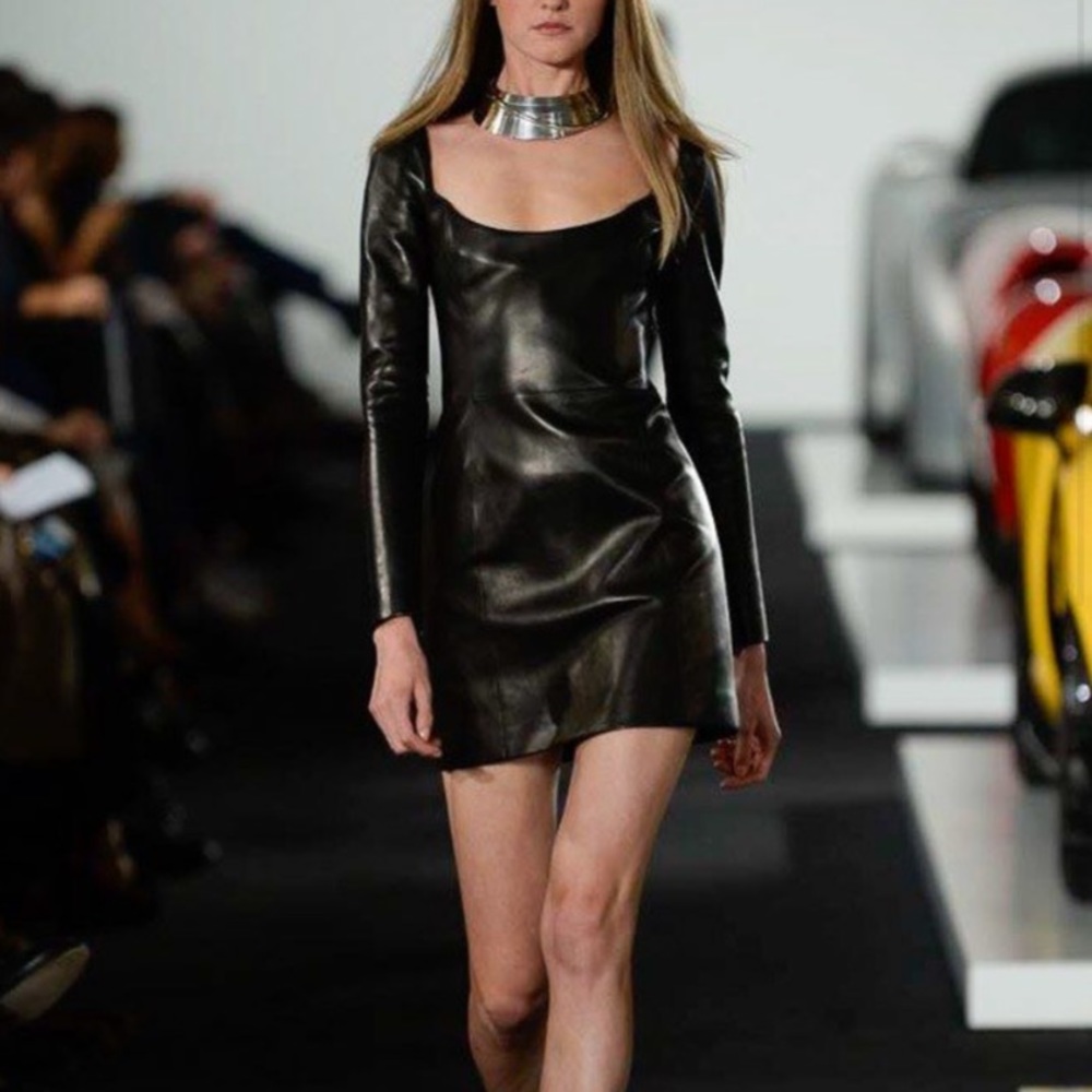 Ralph Lauren Collection Leather Dress